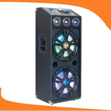 12 Zoll Dual Subwoofer Aktiver Trolley Lautsprecher für Karaoke E24